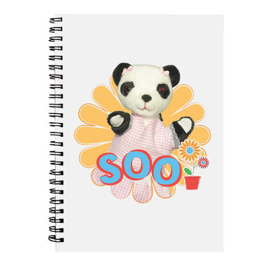 Sooty Soo Retro Flower A5 Spiral Notebook