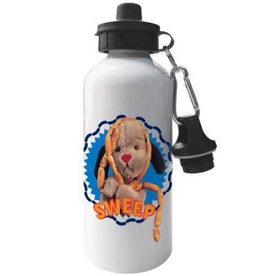 Sooty Sweep's Sausages Yellow Text Print Aluminium Sports Water Bottle
