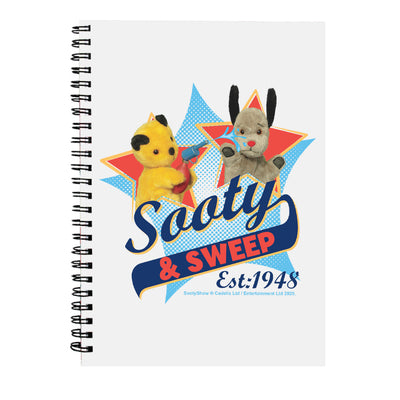 Sooty And Sweep Established 1948 A5 Spiral Notebook-Sooty's Shop