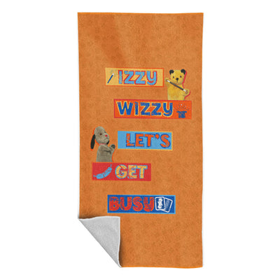 Sooty And Sweep Izzy Wizzy Lets Get Busy Beach Towel-Sooty's Shop