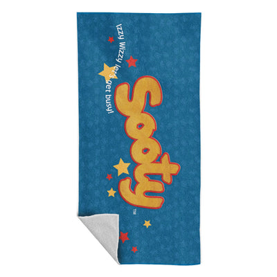 Sooty Classic Logo Izzy Wizzy Lets Get Busy Beach Towel-Sooty's Shop