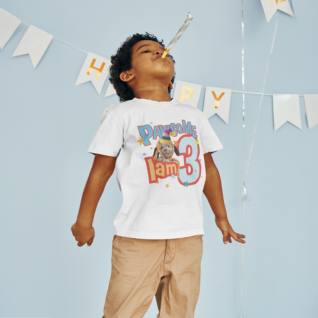 Sweep Pawsome 3rd - 8th Birthday Kid's T-Shirt