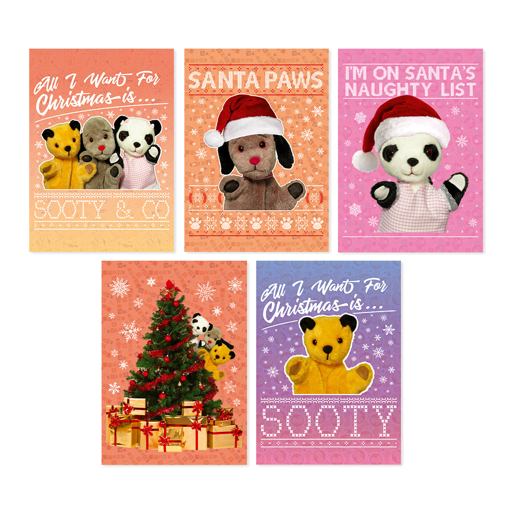 Sooty Christmas Card Bundle 1