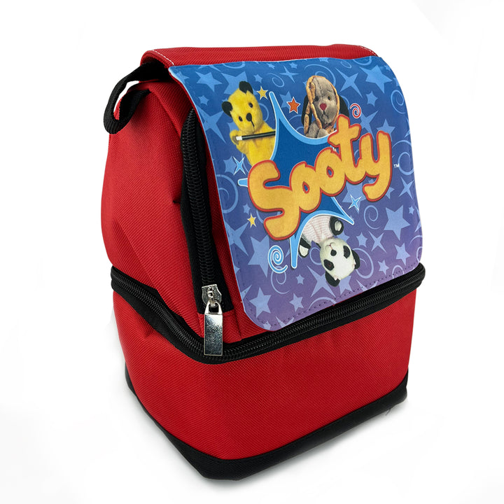 Sooty, Sweep And Soo Red Lunch Bag With 2 Compartments-Sooty's Shop