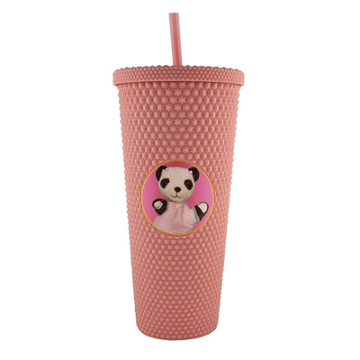 Soo Pink Drinking Cup With Straw-Sooty's Shop