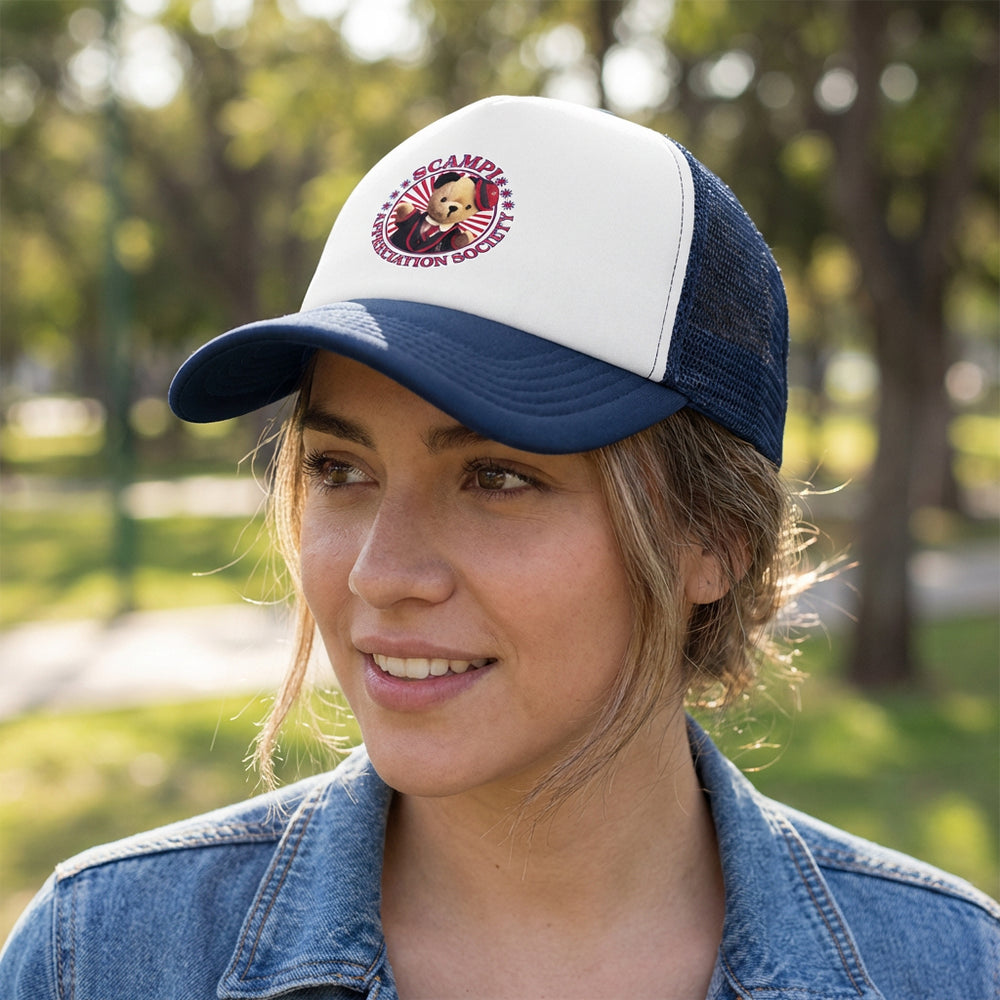 Scampi Appreciation Society Vintage Trucker Cap-Sooty's Shop