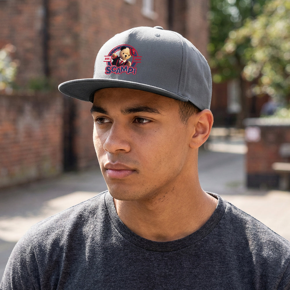Scampi Est. 1990 5-panel Snapback Cap-Sooty's Shop