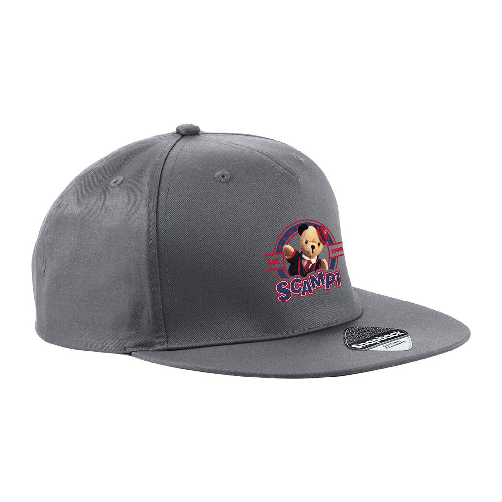 Scampi Est. 1990 5-panel Snapback Cap-Sooty's Shop
