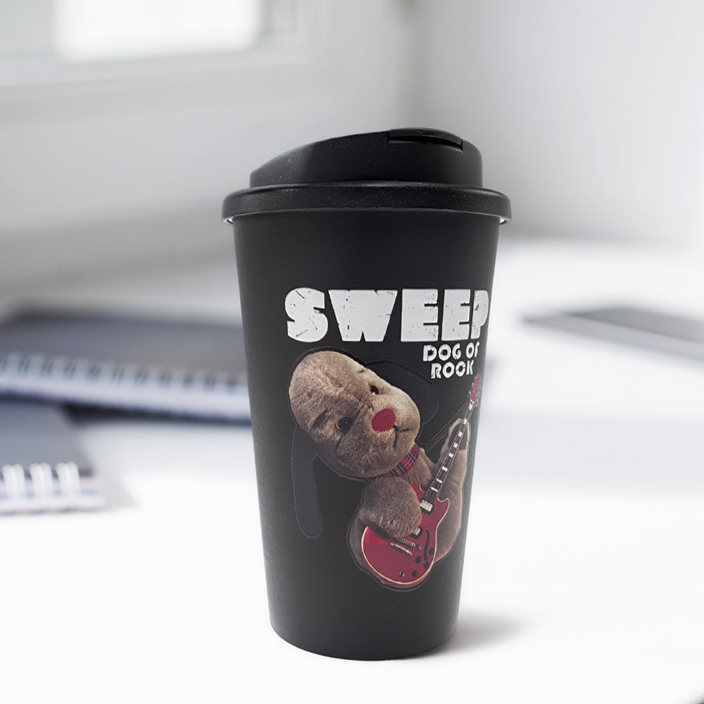 Sweep Dog of Rock Tumbler - 350ml Insulated Travel Mug-Sooty's Shop