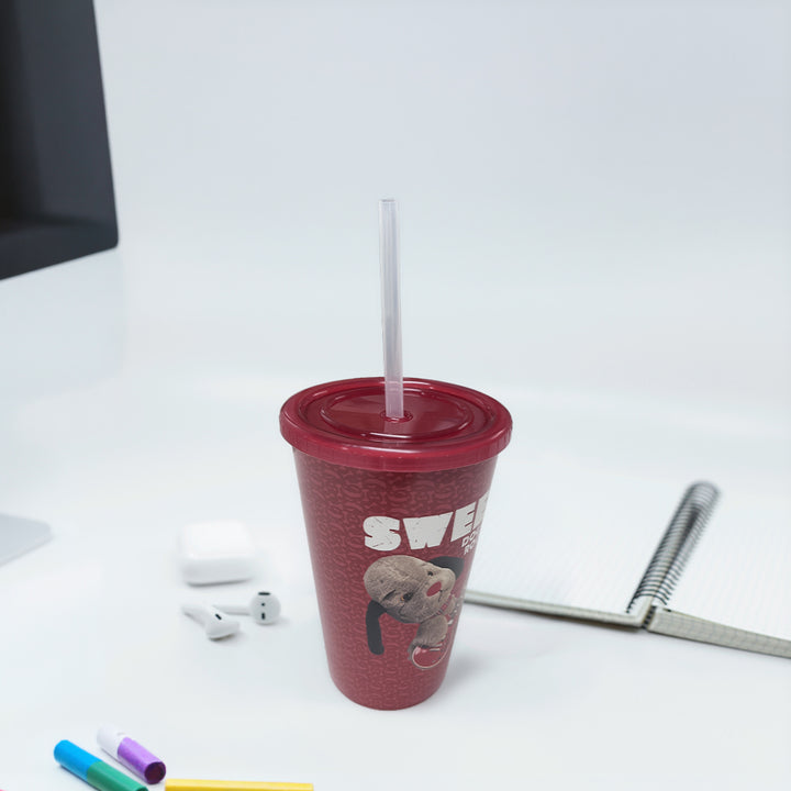 Sweep Dog of Rock - 350ml Insulated Travel Cup with Straw-Sooty's Shop