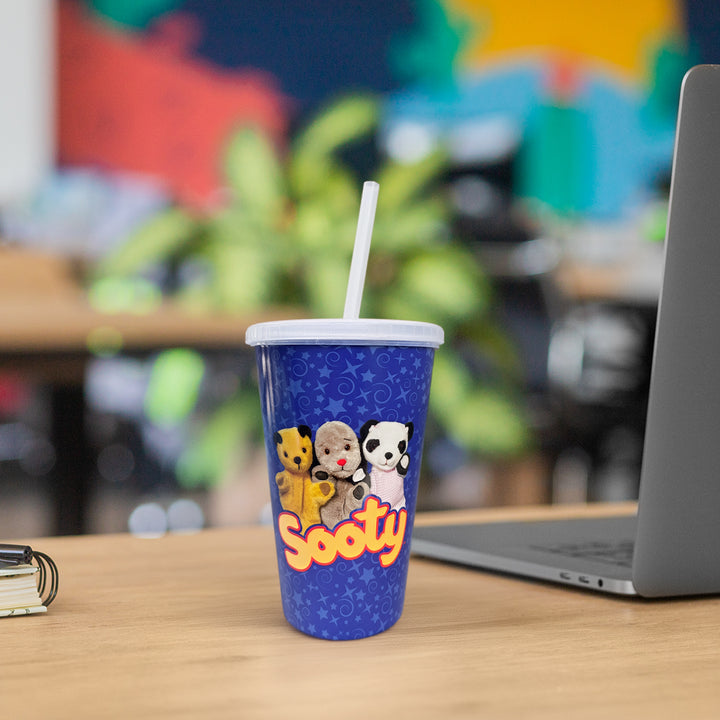 Sooty Sweep & Soo - 350ml Insulated Travel Cup with Straw-Sooty's Shop