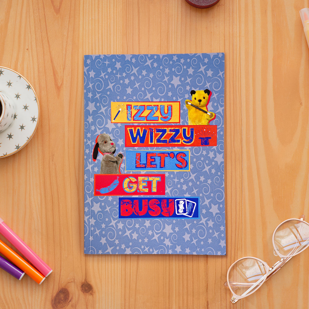 Sooty Izzy Wizzy Let's Get Busy Stacked A5 Notebook-Sooty's Shop