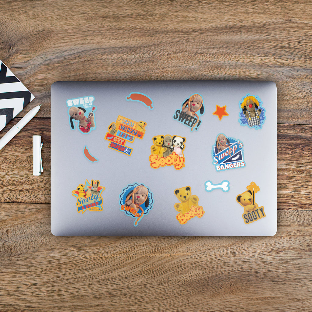 Sooty, Sweep & Soo Sticker Set - 2 Pack-Sooty's Shop