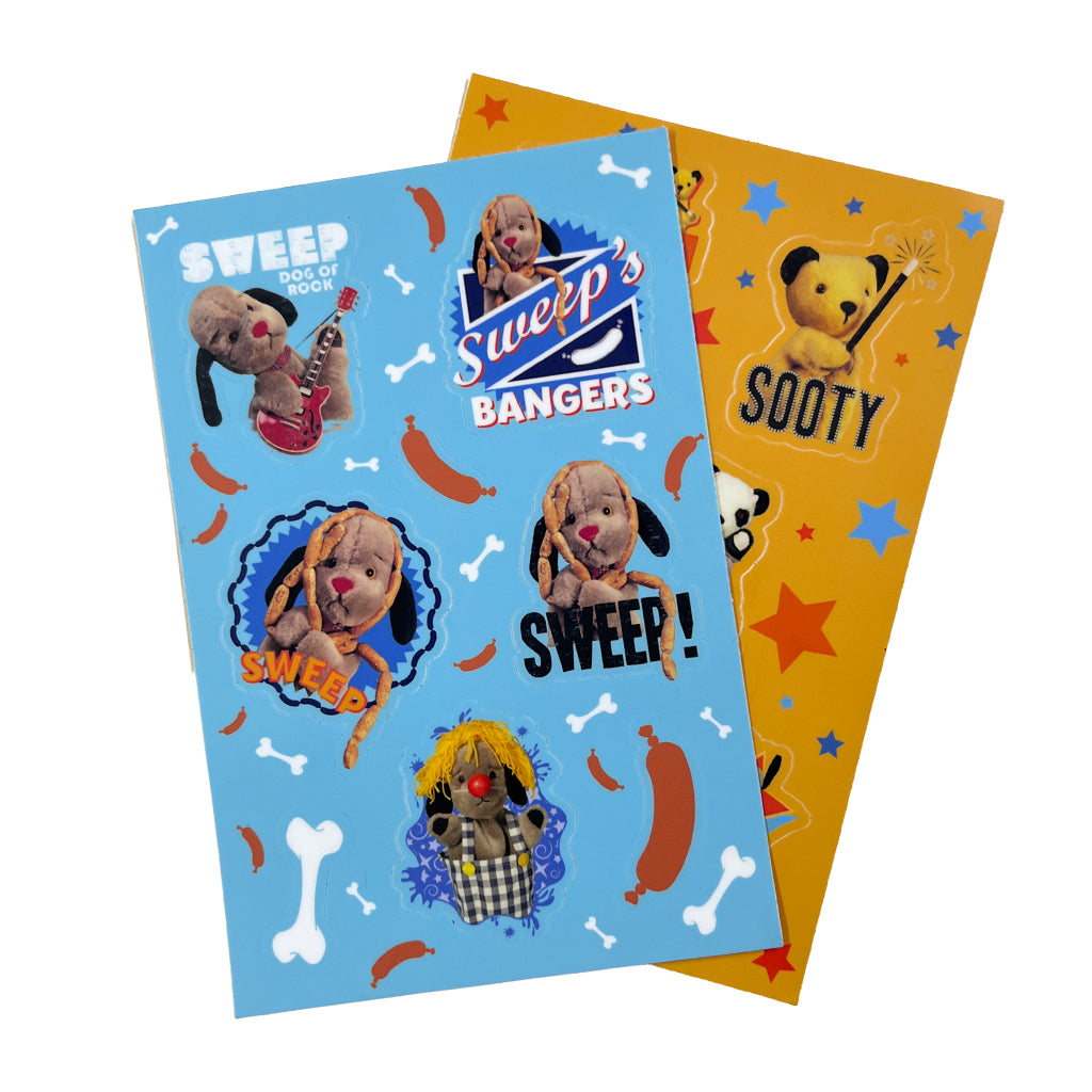 Sweep Net Sticker Sooty, Sweep & Soo Sticker Set - 2 Pack | Character Stickers – Sooty's Shop