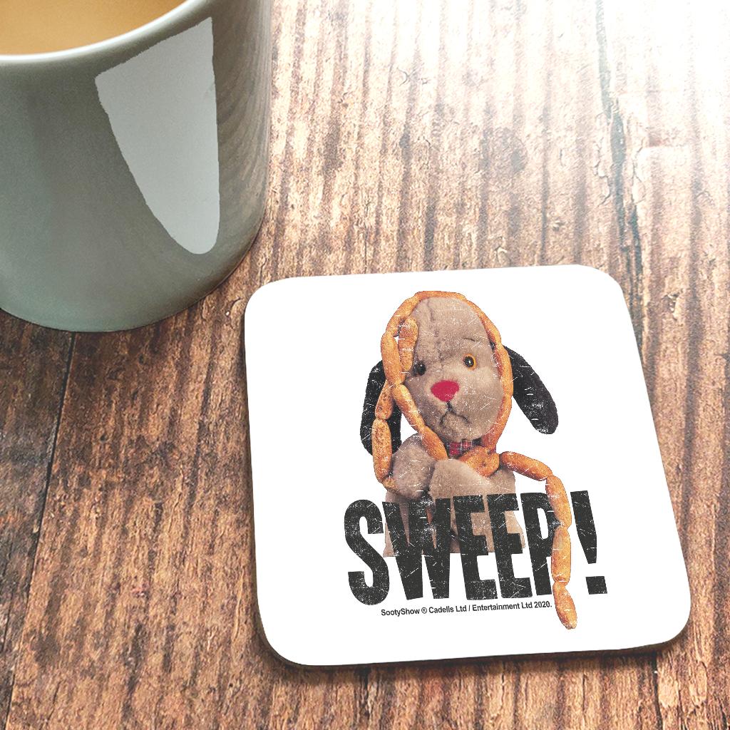 Sweep's Sausages Black Text Two Colour Mug & Coaster Set-Sooty's Shop