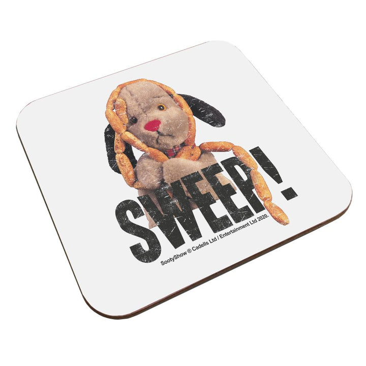 Sweep's Sausages Black Text Two Colour Mug & Coaster Set-Sooty's Shop