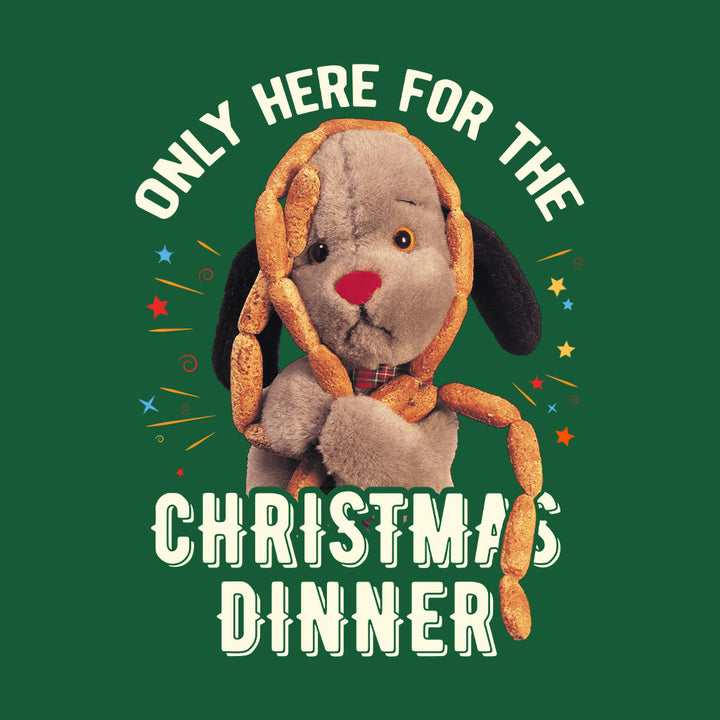Sooty Christmas Sweep Only Here For The Christmas Dinner Mini Tee-Sooty's Shop