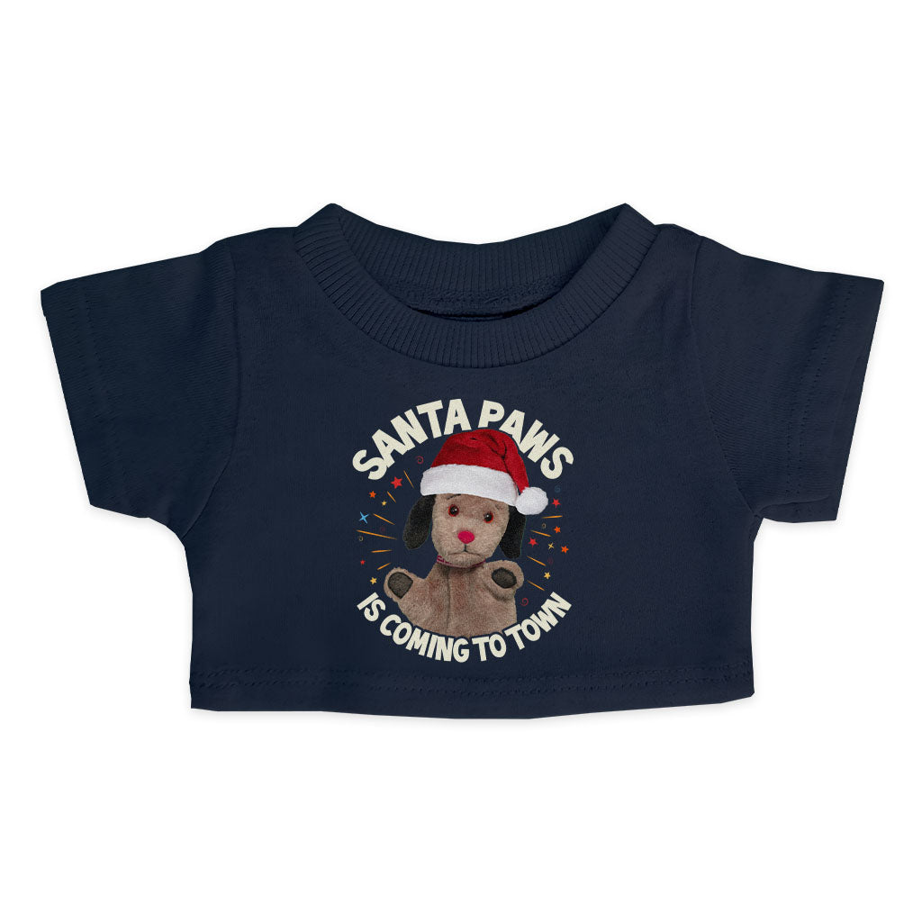 Sooty Christmas Sweep Santa Paws Mini Tee-Sooty's Shop