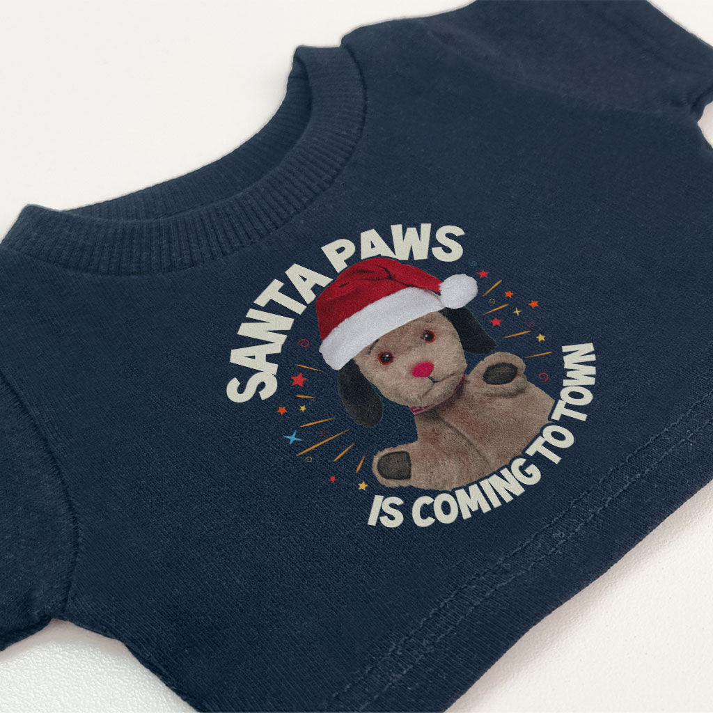 Sooty Christmas Sweep Santa Paws Mini Tee-Sooty's Shop
