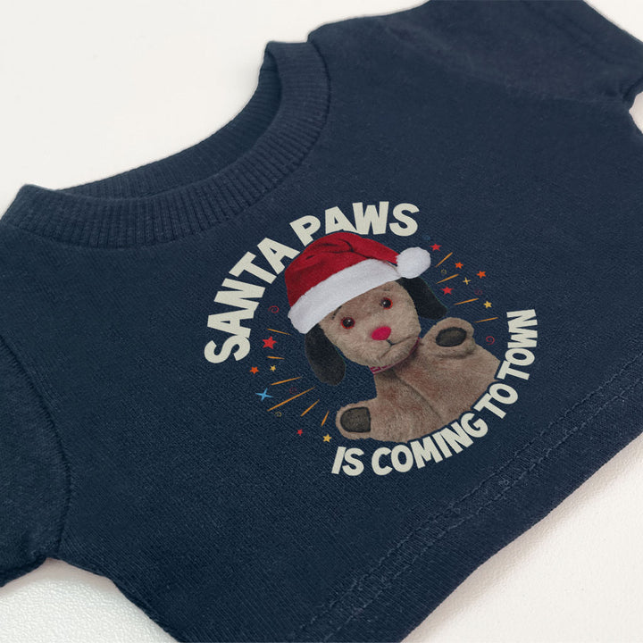 Sooty Christmas Sweep Santa Paws Mini Tee-Sooty's Shop