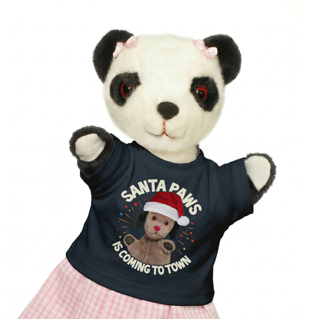 Sooty Christmas Sweep Santa Paws Mini Tee-Sooty's Shop