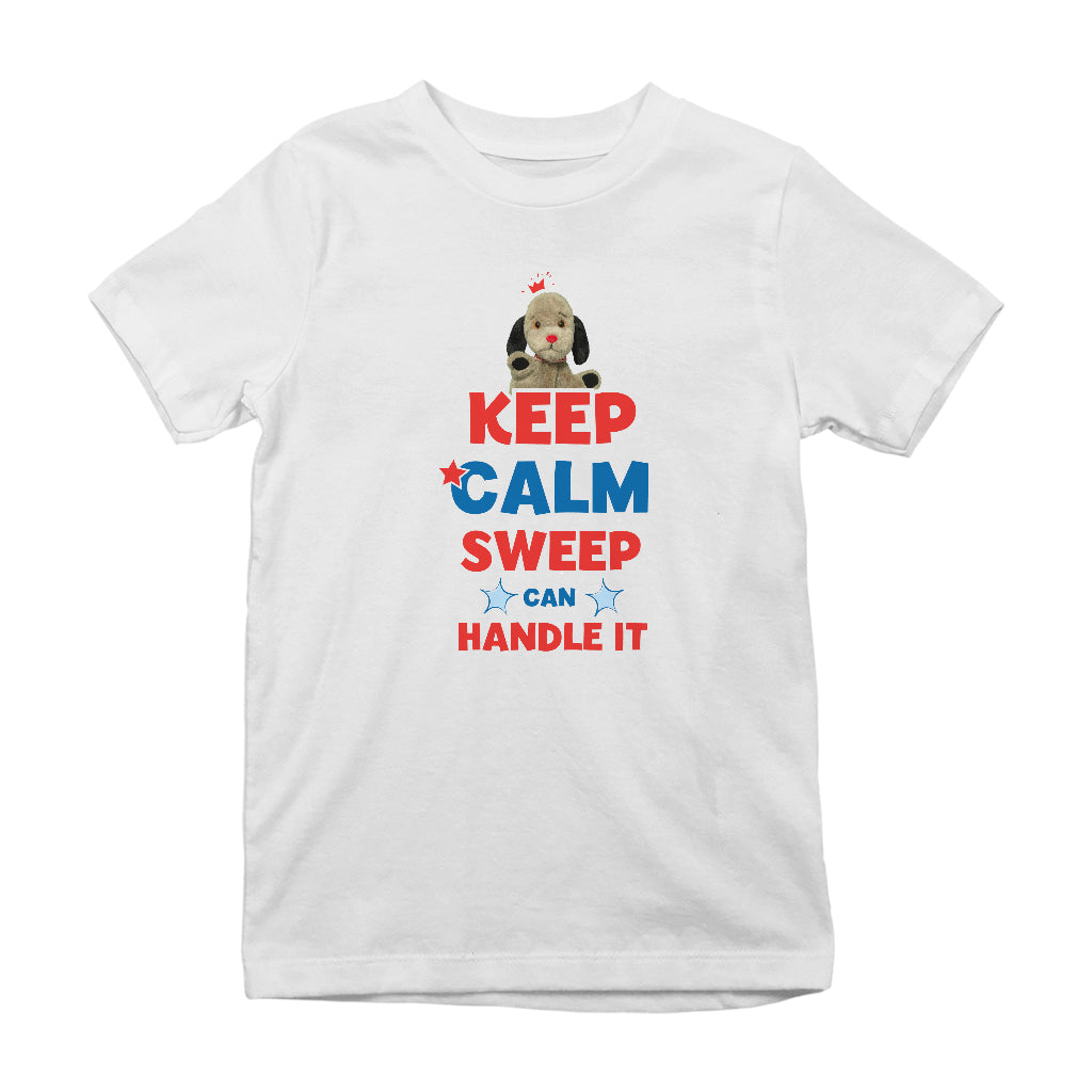 Keep Calm Sweep Can Handle It Kids T-Shirt-Sooty's Shop