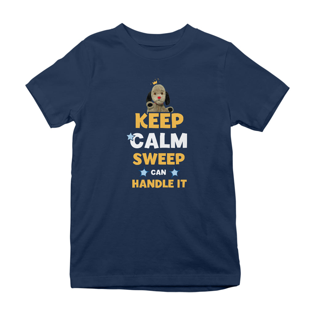 Keep Calm Sweep Can Handle It Kids T-Shirt-Sooty's Shop
