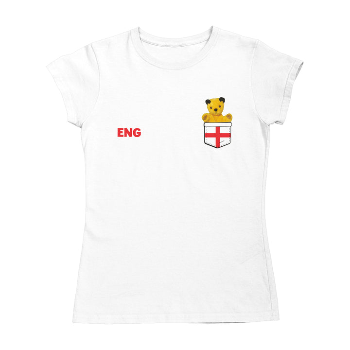 Sooty England Pocket Print Women's T-Shirt-Sooty's Shop