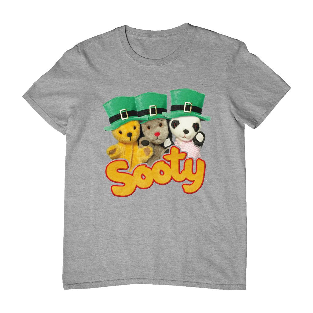 Sooty Sweep And Soo Green Hats St. Patrick's Day Men's T-Shirt-Sooty's Shop