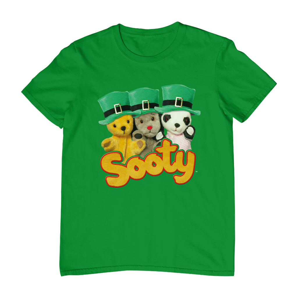 Sooty Sweep And Soo Green Hats St. Patrick's Day Men's T-Shirt-Sooty's Shop