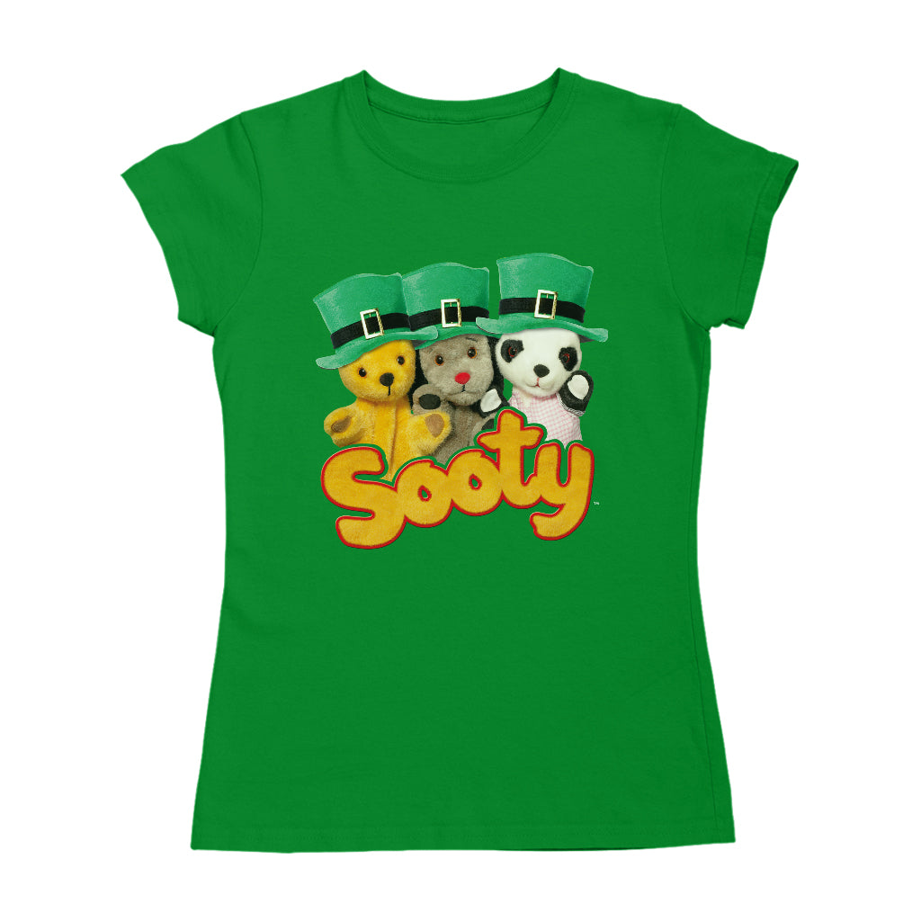 Sooty Sweep And Soo Green Hats St. Patrick's Day Women's T-Shirt-Sooty's Shop
