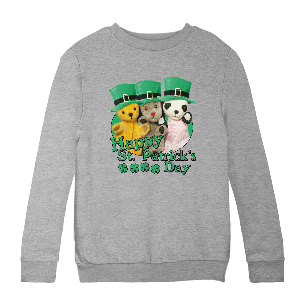 Sooty Sweep And Soo Happy St. Patrick's Day Kids Sweatshirt-Sooty's Shop