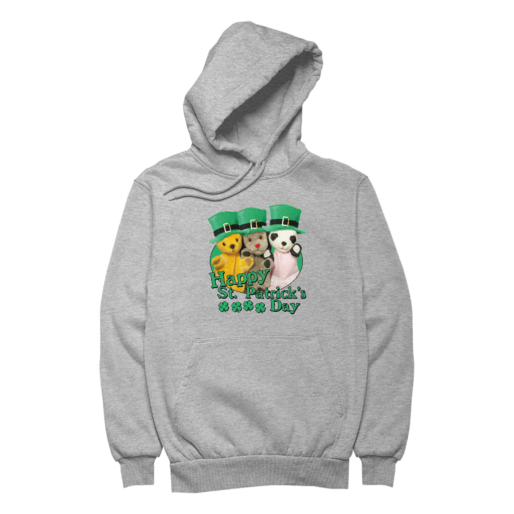Sooty Sweep And Soo Happy St. Patrick's Day Women's Hooded Sweatshirt-Sooty's Shop