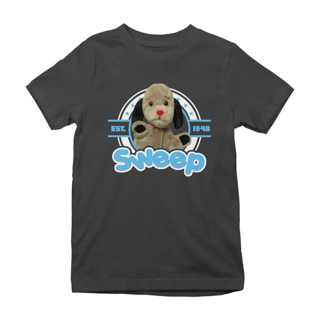 Sooty Sweep Star Sports Badge Kids T-Shirt-Sooty's Shop