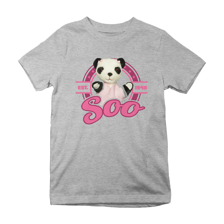 Sooty Soo Star Sports Badge Kids T-Shirt-Sooty's Shop