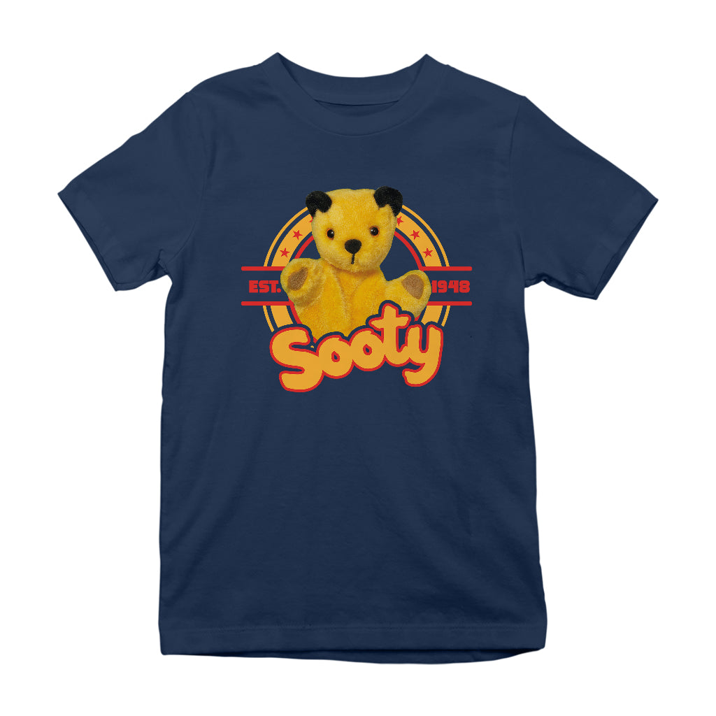 Sooty Star Sports Badge Kids T-Shirt-Sooty's Shop