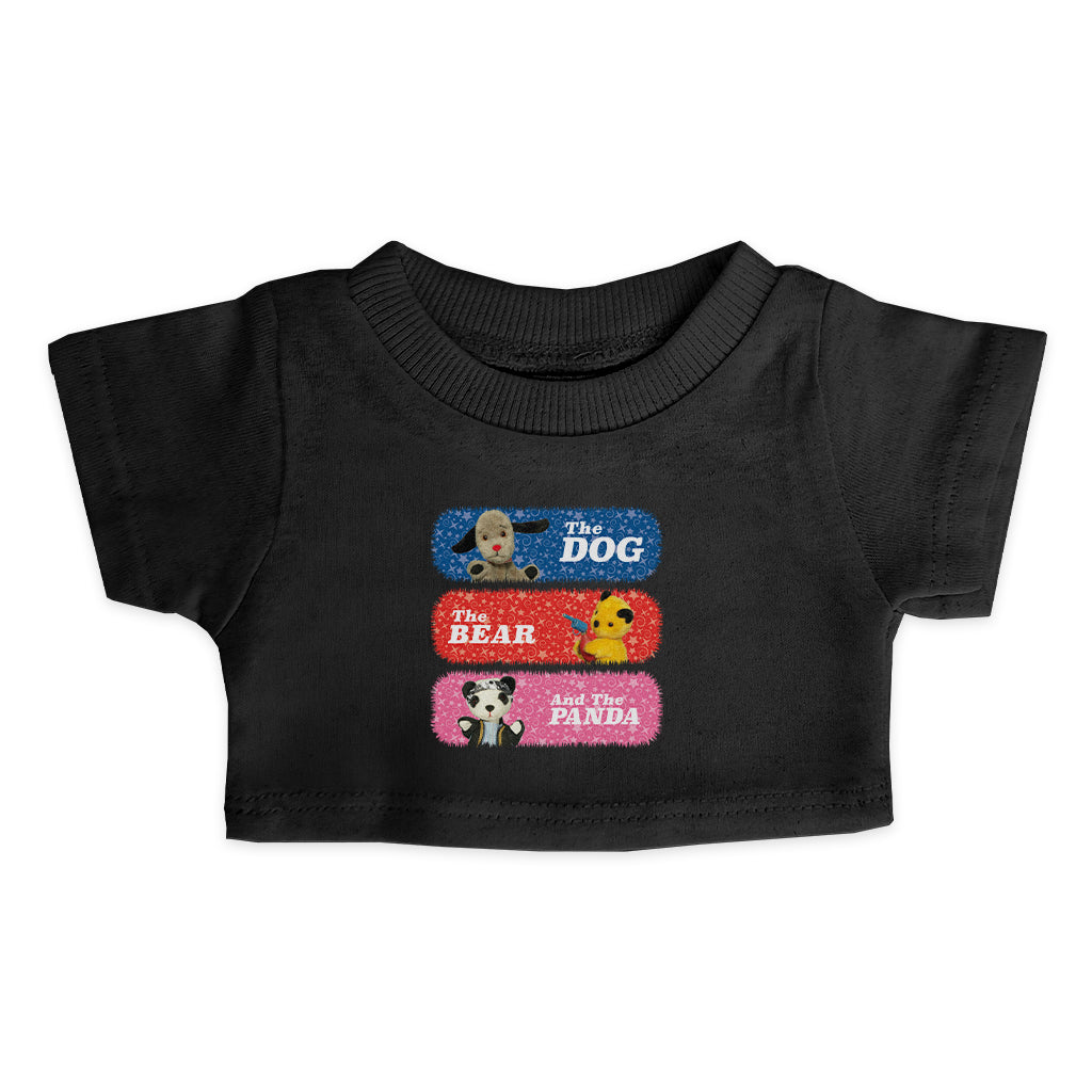 Sooty Sweep And Soo The Dog The Bear And The Panda Mini Tee-Sooty's Shop