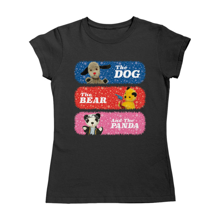 Sooty Sweep And Soo The Dog The Bear And The Panda Women's T-Shirt-Sooty's Shop