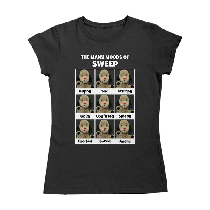 Sooty The Many Moods Of Sweep Women's T-Shirt-Sooty's Shop