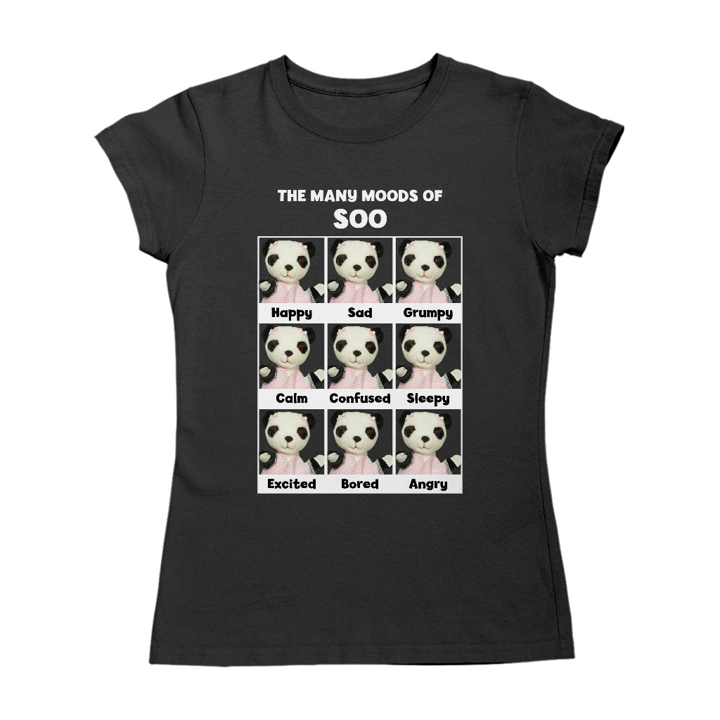 Sooty The Many Moods Of Soo Women's T-Shirt-Sooty's Shop