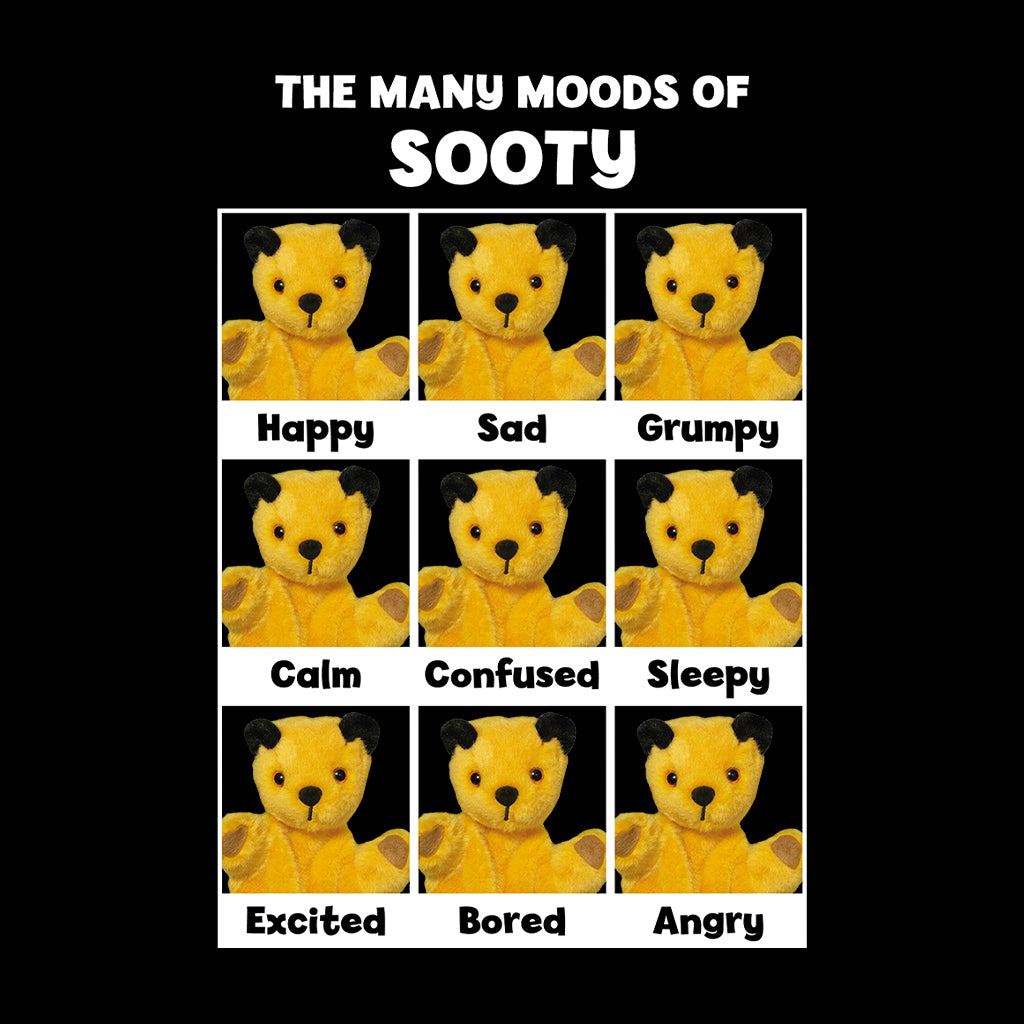 The Many Moods Of Sooty Kids T-Shirt-Sooty's Shop