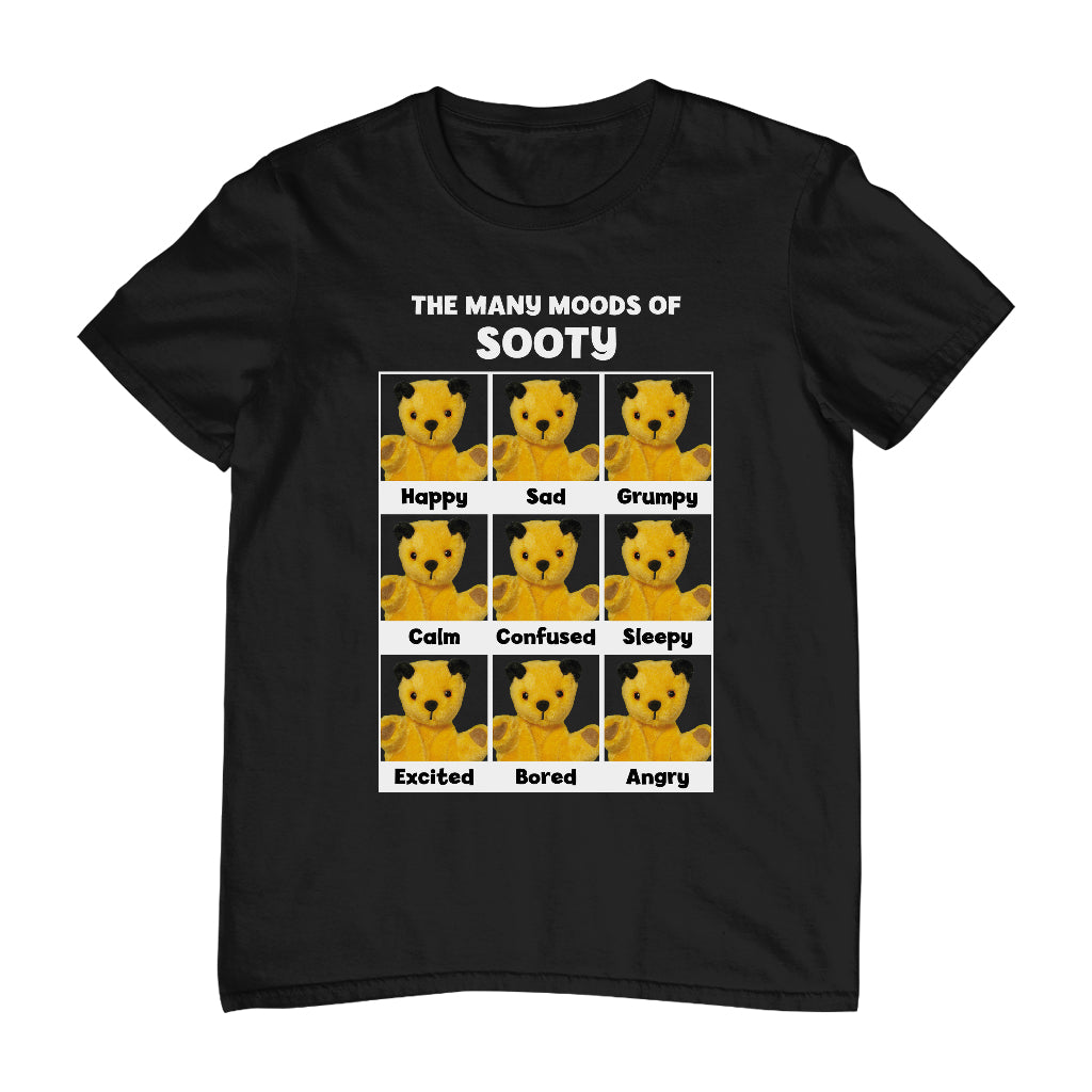 The Many Moods Of Sooty Men's T-Shirt-Sooty's Shop