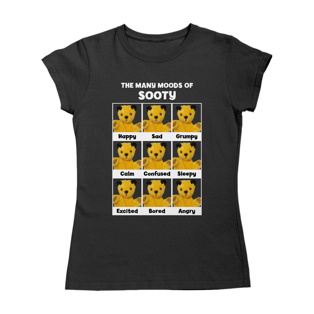The Many Moods Of Sooty Women's T-Shirt-Sooty's Shop