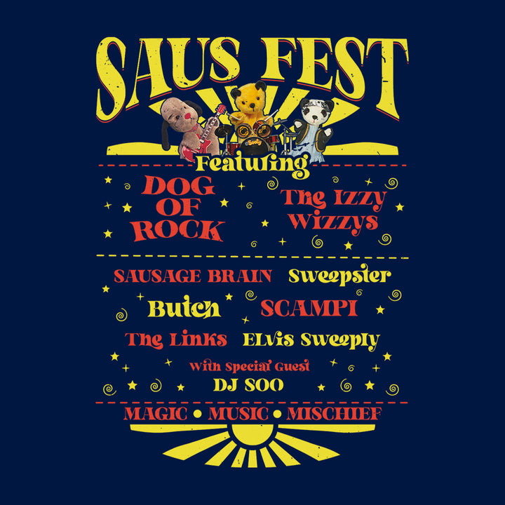 Sooty Saus Fest Music Festival Kids T-Shirt-Sooty's Shop