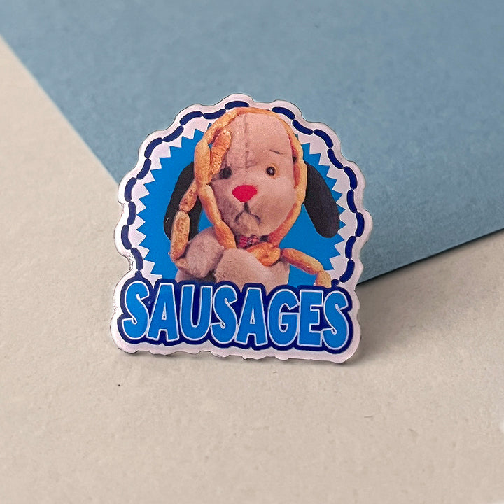 Sweep Sausages Pin Badge-Sooty's Shop
