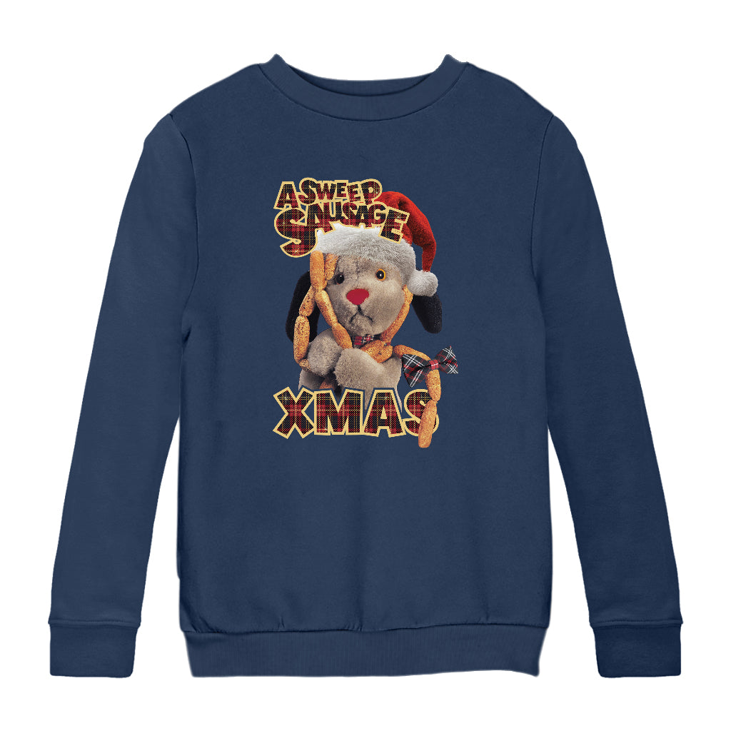 A Sweep Sausage Xmas Christmas Kids Sweatshirt-Sooty's Shop