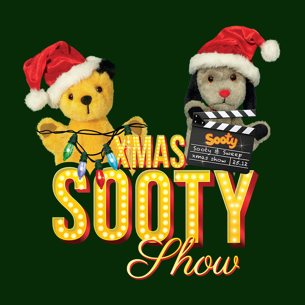 Sooty And Sweep Xmas Show Christmas Lights Women's Sweatshirt-Sooty's Shop
