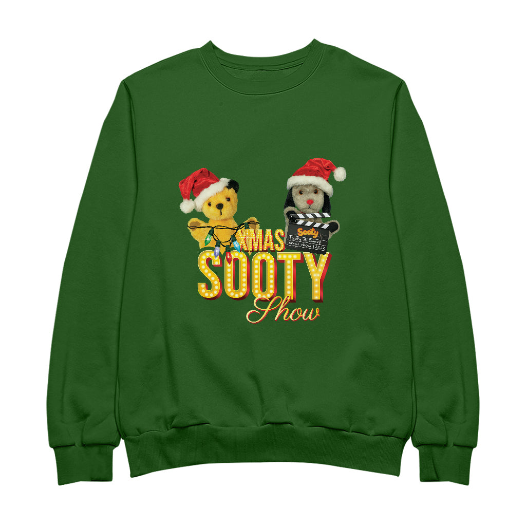 Sooty And Sweep Xmas Show Christmas Lights Men's Sweatshirt-Sooty's Shop
