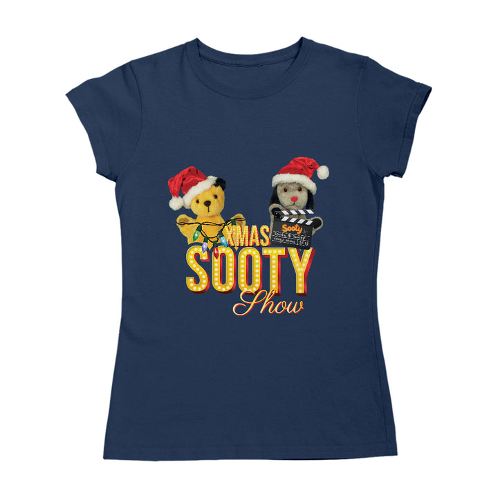 Sooty And Sweep Xmas Show Christmas Lights Women's T-Shirt-Sooty's Shop