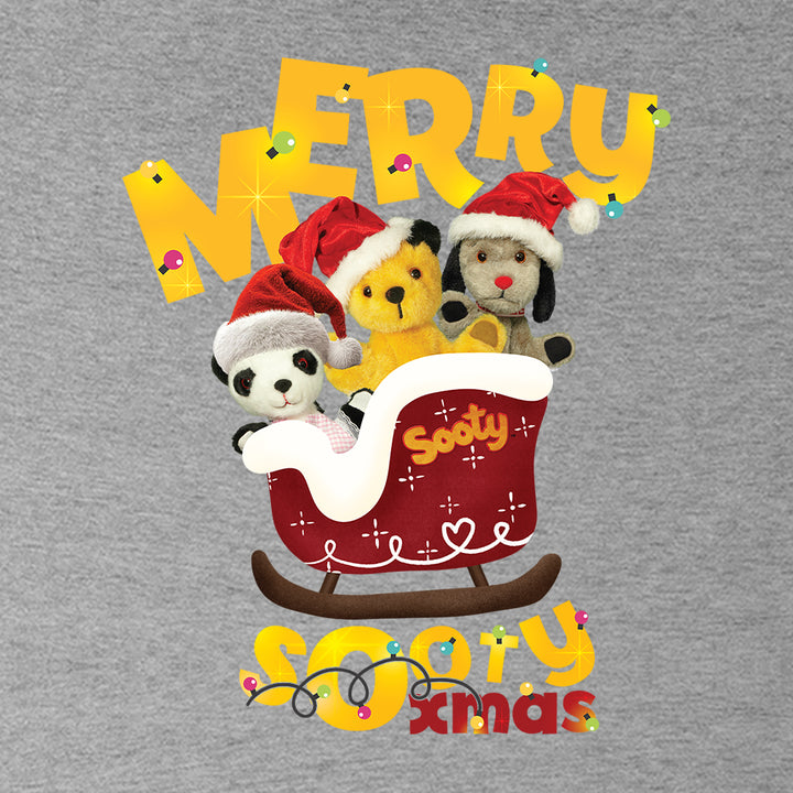 Merry Sooty Xmas Christmas Sleigh Men's Sweatshirt-Sooty's Shop